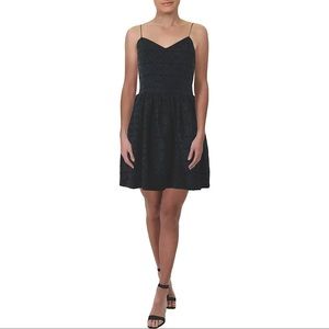 Aqua velvet mini cocktail dress